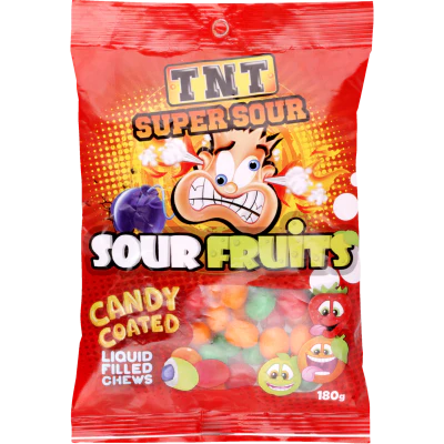 TNT Sour Fruits 180g