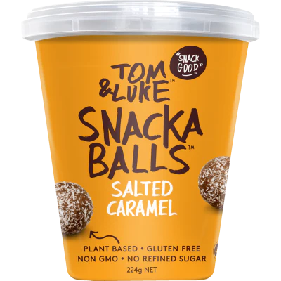 Tom & Luke Salted Caramel Snackaballs 224g