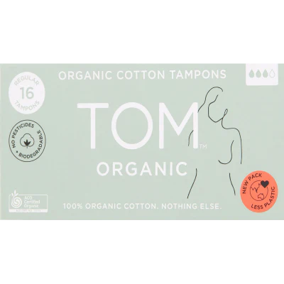 Tom  Organic Cotton Tampons 16pk