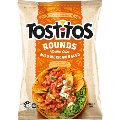 Tostitos Rounds Mild Mexican Salsa Tortilla Chips 290g