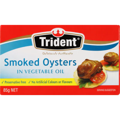 Trident Smoked Oysters In Vegetable Oil 85g