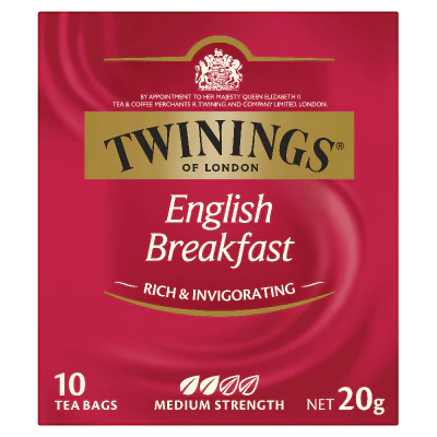 Twinings English Breakfast Tea Bags 10ea