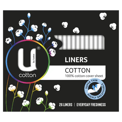 U By Kotex Cotton Liners 26pk