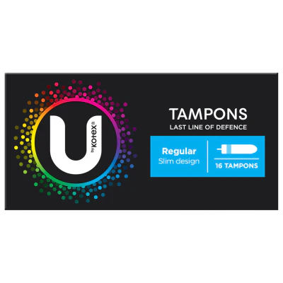 U By Kotex Regular Slim Tampons 16pk