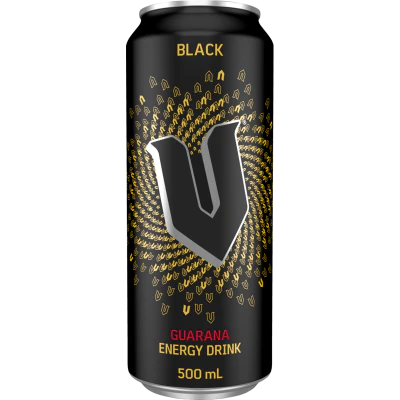 V Black Guarana Energy Drink 500ml (Best Before Late 2025)