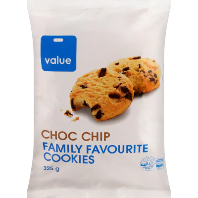 Value Choc Chip Family Favourite Cookies 325g