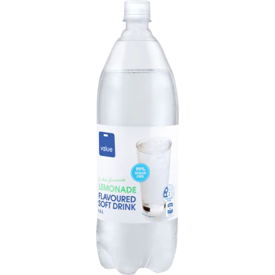Value Lemonade 99% Sugar Free Flavoured Soft Drink 1.5l