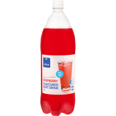 Value Raspberry Flavoured 99% Sugar Free Carbonated Beverage 1.5l