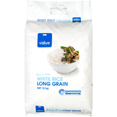 Value White Long Grain Rice 10kg