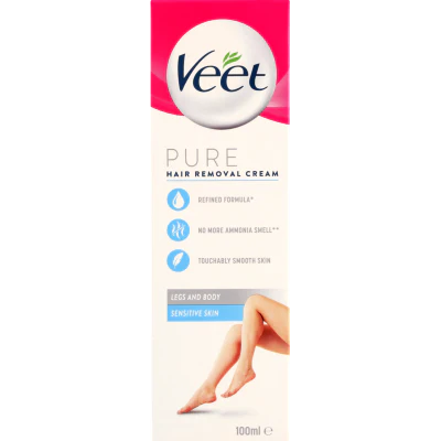 Veet Pure Sensitive Curve Skin Hair Removal Cream 100ml