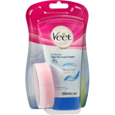 Veet Sensitive In Shower Hair Removal Cream 150ml