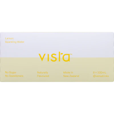 Vista Lemon Naturally Flavoured Sparkling Water 8p x 330ml
