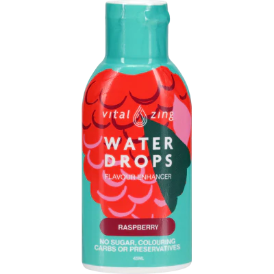 Vital Zing Water Drops Raspberry Water Enhancer 45ml