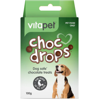 VitaPet Choc Drops Dog Treats 100g