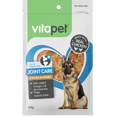 VitaPet Joint Care Chicken & Veggies Dog Treats 100g
