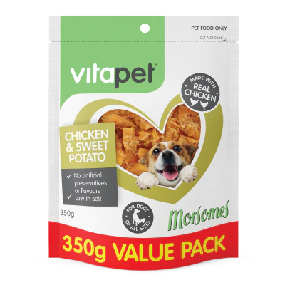 VitaPet Morsomes Chicken & Sweet Potato Dog Treats 350g