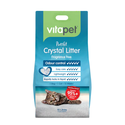 VitaPet Purrfit Crystal Cat Litter 15l
