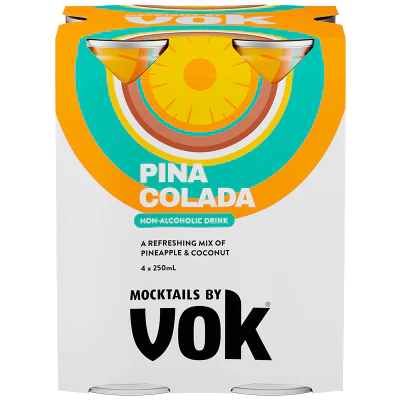 Vok Pina Colada Non-Alcoholic Mocktail 4 x 250ml