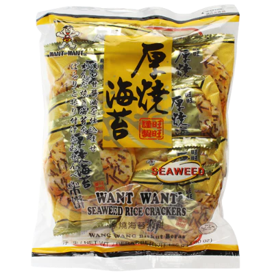 Want Want Seaweed Rice Crackers 136g