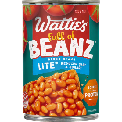Wattie's Baked Bean In Lite Tomato Sauce 420g