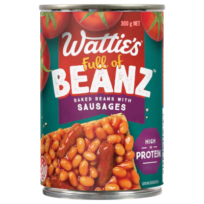 Wattie's Baked Beans With Sausages 300g