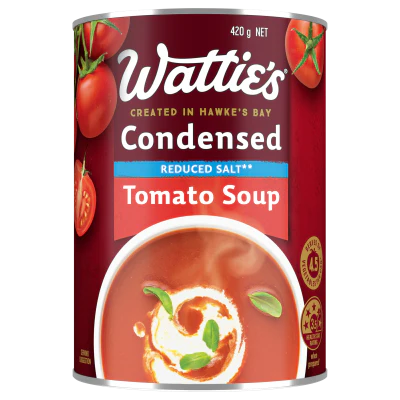 Wattie's Condensed Salt Reduced Tomato Soup 420g