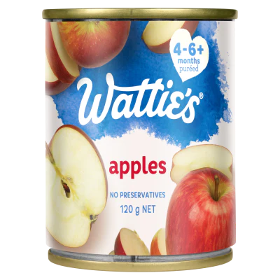 Wattie's For Baby Apples 4-6 Months+ 120g