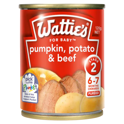 Wattie's For Baby Pumpkin Potato & Beef 6-7 Months 120g
