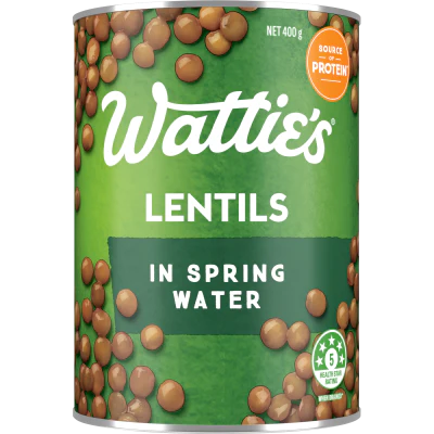 Wattie's Lentils In Spring Water 400g