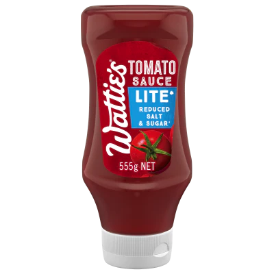 Wattie's Lite Reduced Salt & Sugar Tomato Sauce 555g