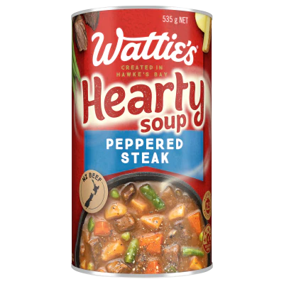 Wattie's Peppered Steak Hearty Soup 535g