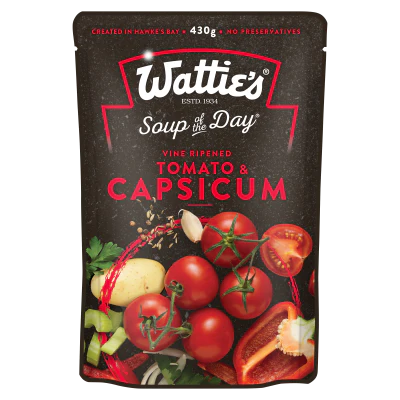 Wattie's Soup Of The Day Vine Ripened Tomato & Capsicum 430g