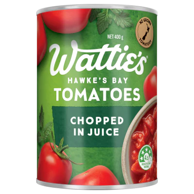 Wattie's Tomatoes Chopped In Juice 400g