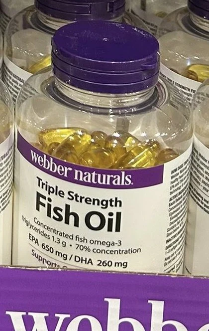 WEBBER NATURALS TRIPLE STRENGTH FISH OIL 120 CAPSULES