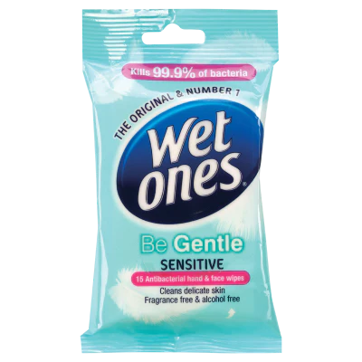Wet Ones Be Gentle Sensitive Wet Wipes 15pk
