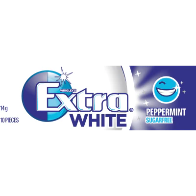 Wrigley's Extra Professional White Peppermint Sugarfree Gum 14g