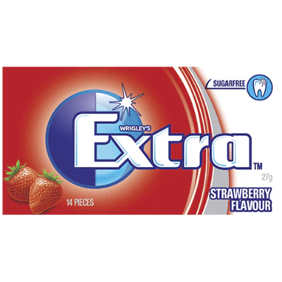 Wrigley's Extra Strawberry Sugarfree Gum 27g