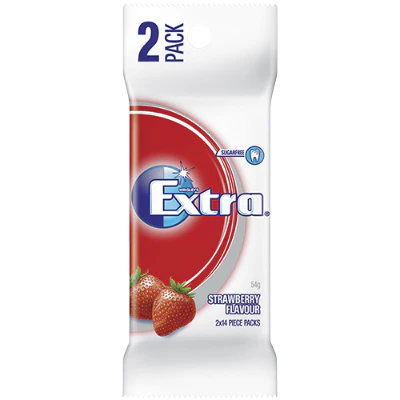 Wrigley's Extra Strawberry Sugarfree Gum 2pk