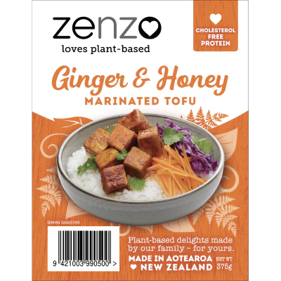 Zenzo Ginger & Honey Marinated Tofu 375g